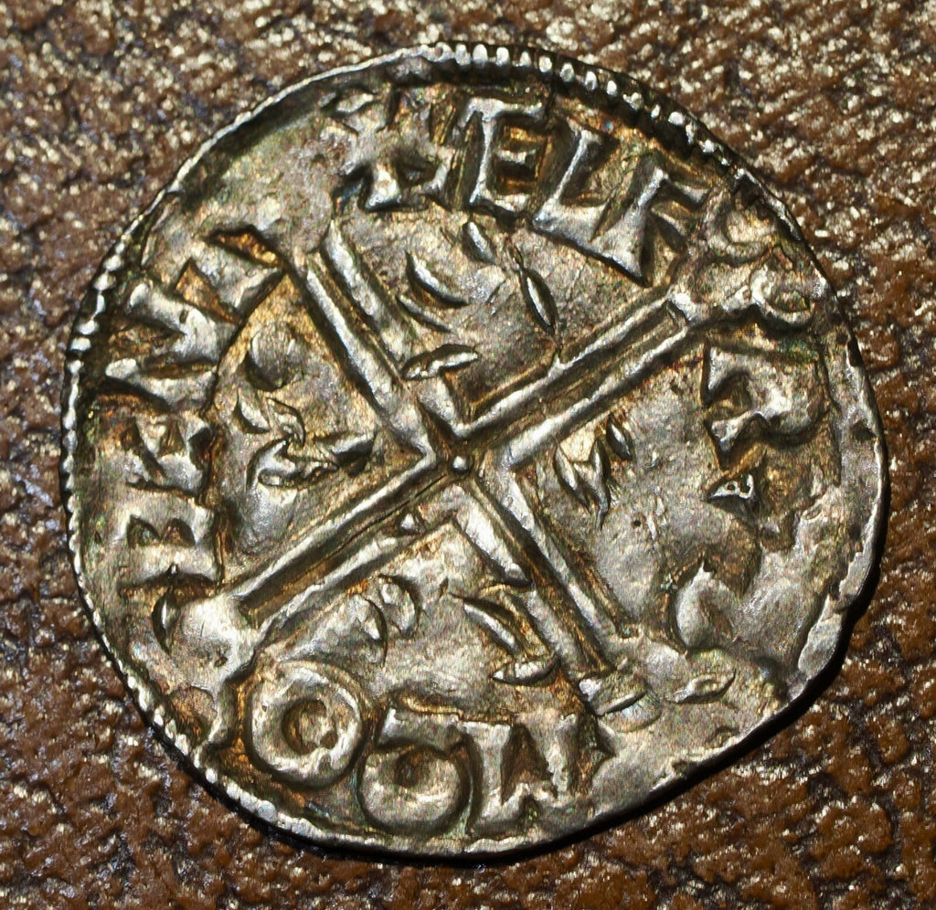 Aethelred II (978-1016), Penny, Long Cross type, Moneyer Aelfred,  Canterbury1