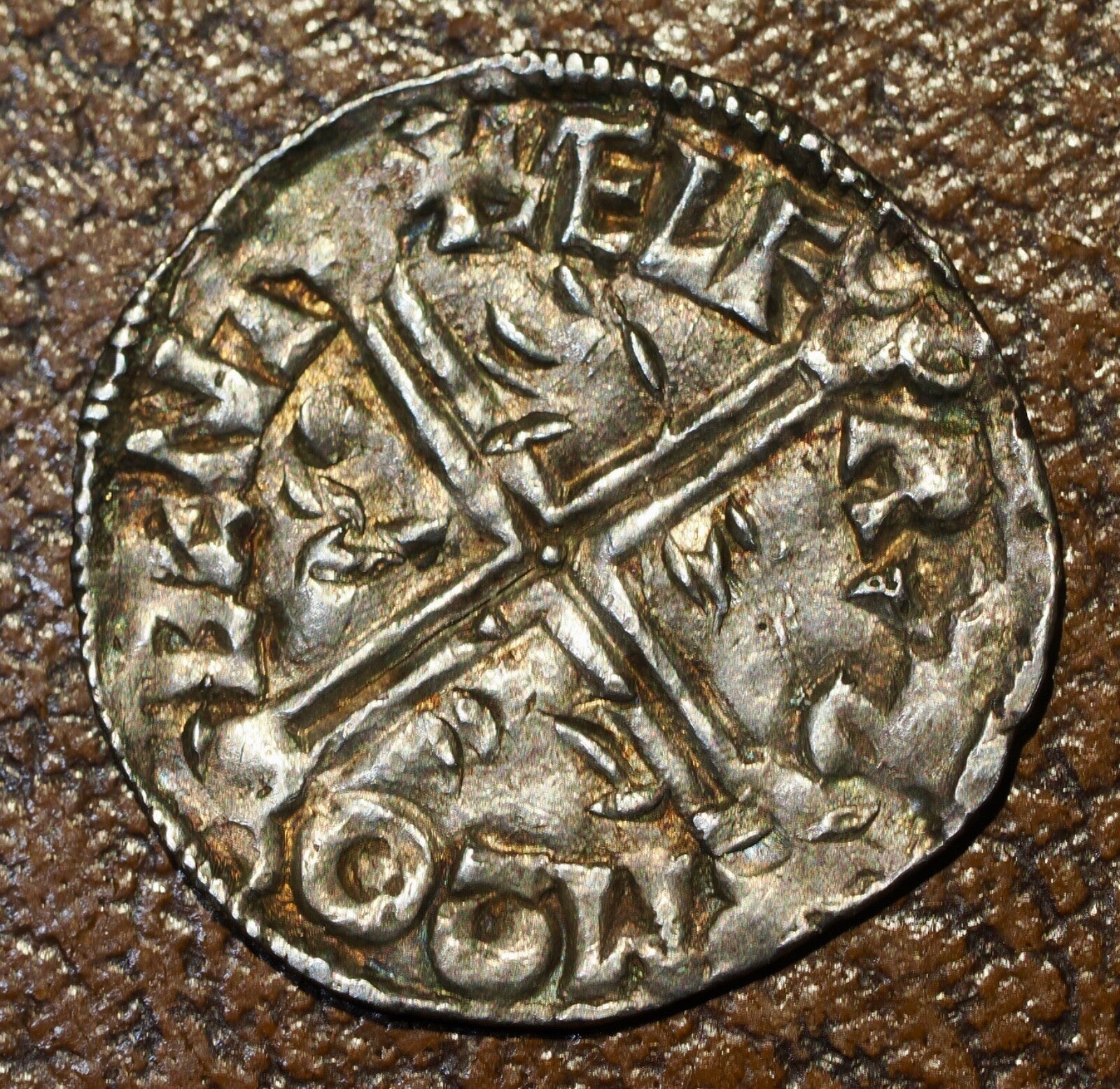 Aethelred II (978-1016), Penny, Long Cross type, Moneyer Aelfred,  Canterbury1