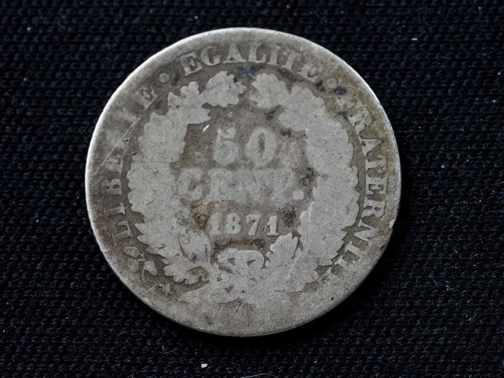 France, 50 centimes 18711