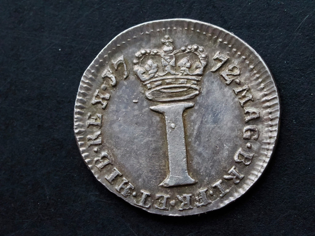 1772 George 111 Silver Maundy penny-high grade