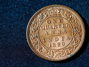 India 1/4 Anna 1889C-UNC