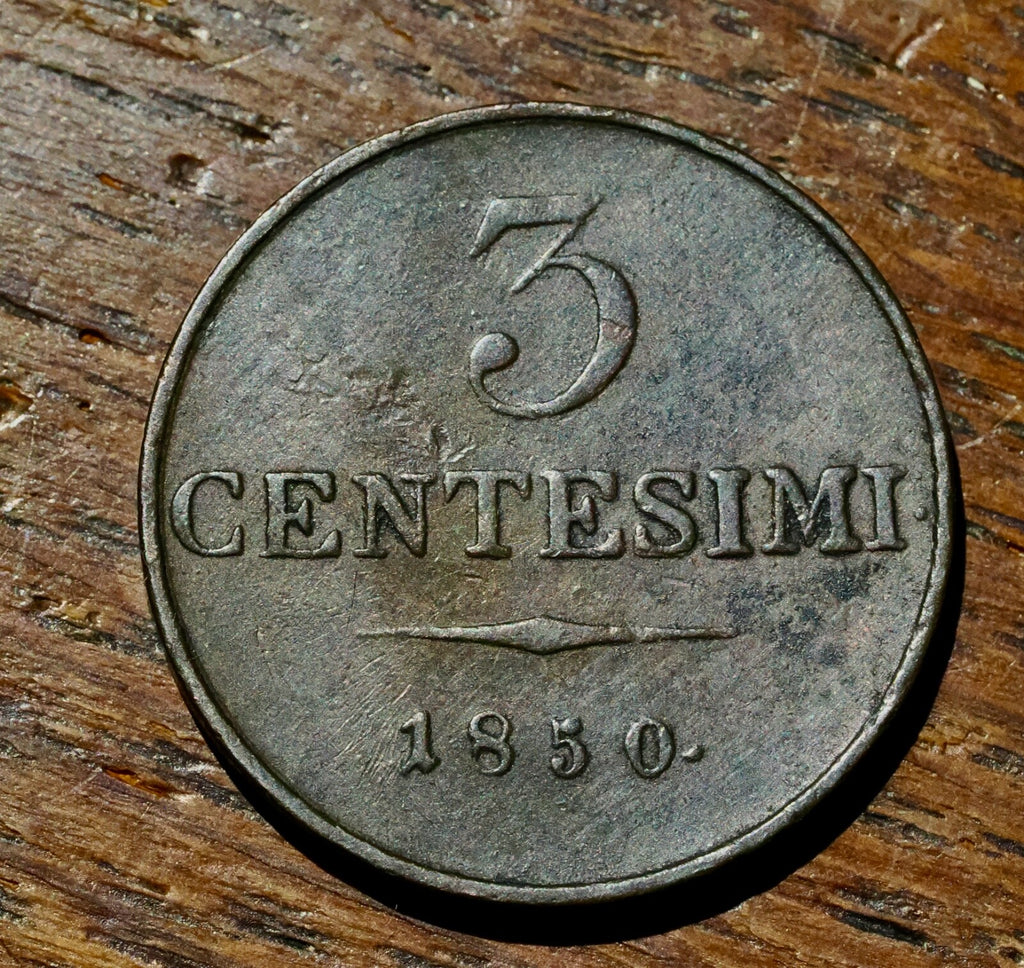Italy - 3 Centesimi 1850 M Ferdinand I Milan - Lombardy-Venetia1