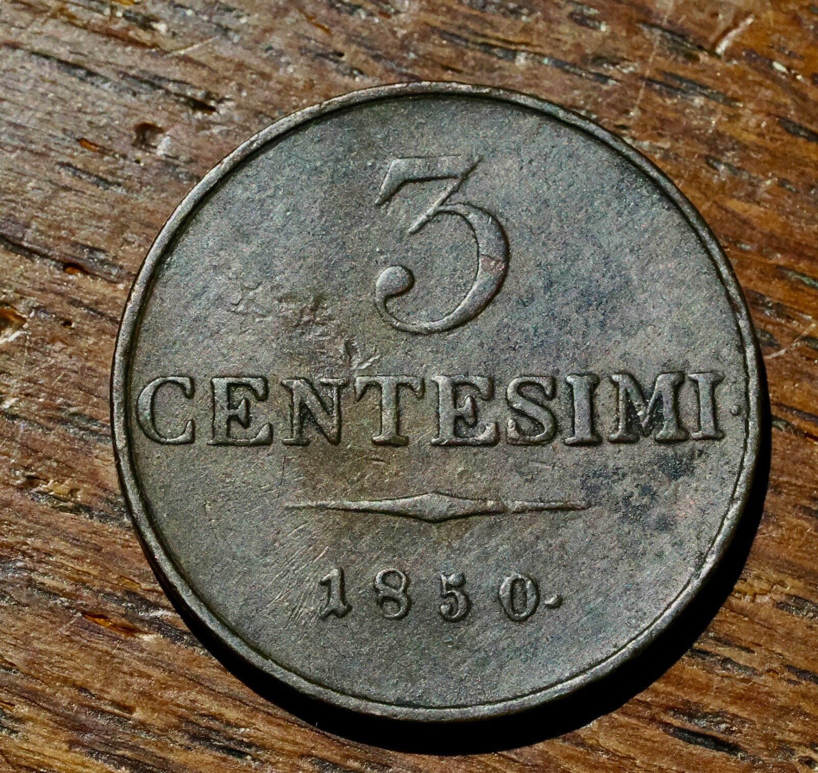 Italy - 3 Centesimi 1850 M Ferdinand I Milan - Lombardy-Venetia1