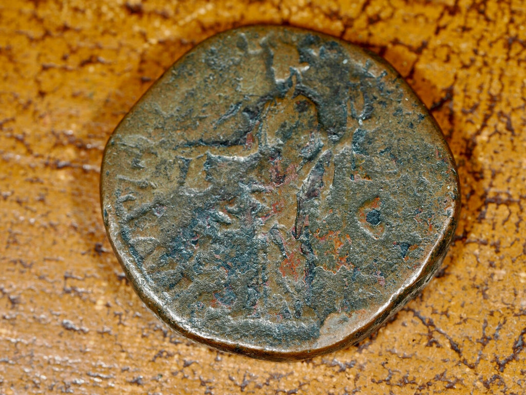 Roman Sestertius of the Emperor Commodus. Libertas1