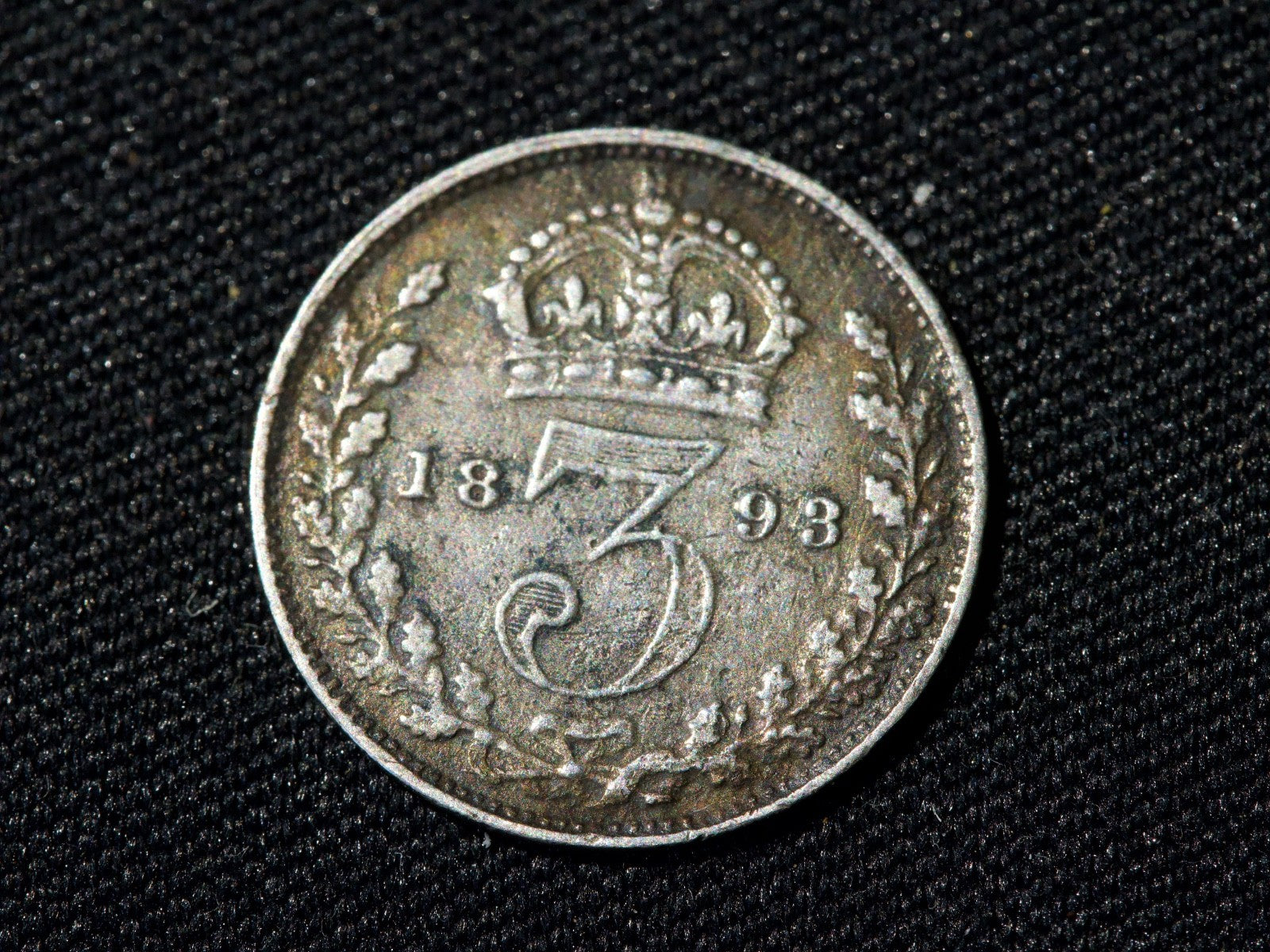 Victoria Silver Threepence 1893 Jubilee head0