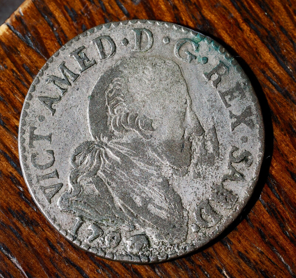 Italian States Sardinia 1796 silver 20 Soldi0