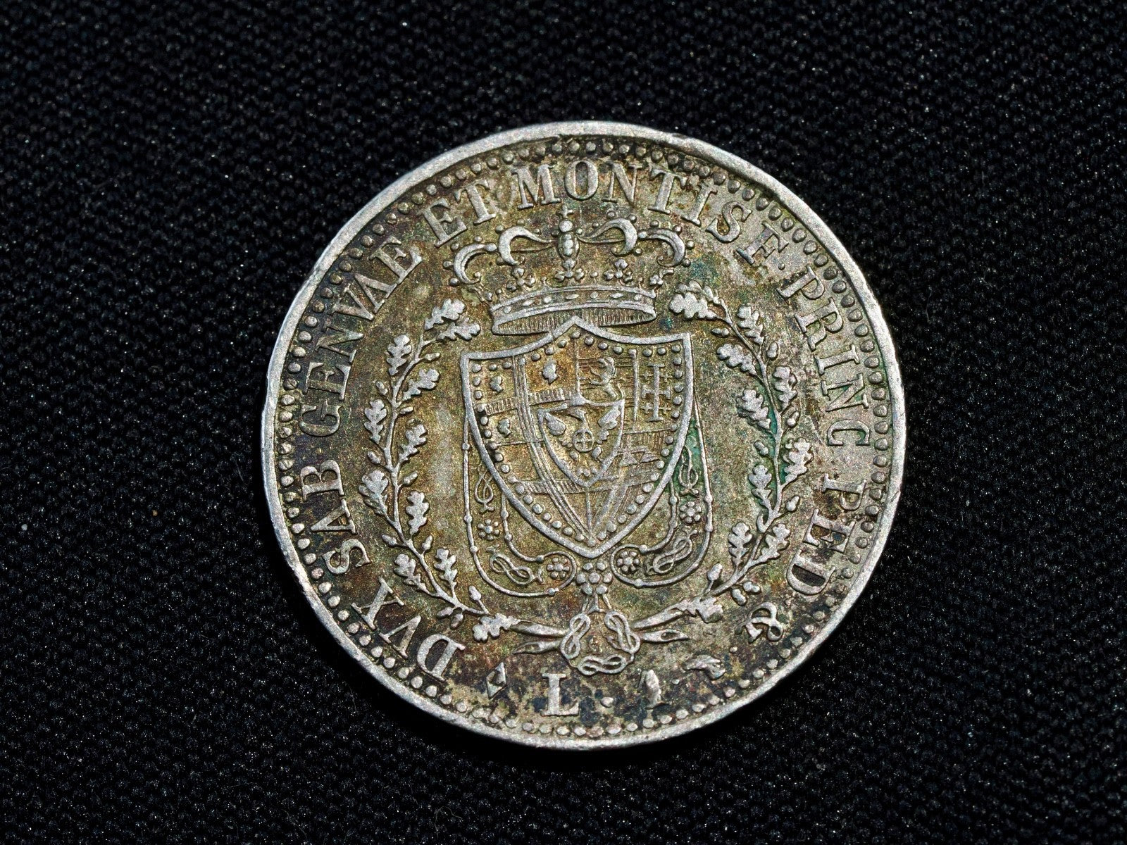 Italy  Sardinia 1 lira 1824L -high grade1