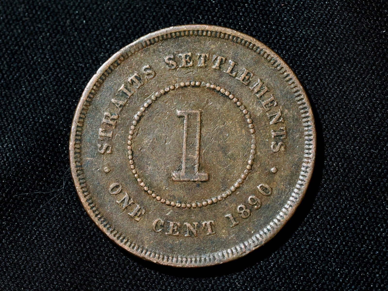 Straits Settlements - 1890 - one cent - Queen Victoria0