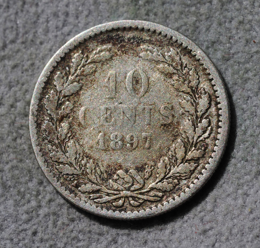 Netherlands 10 Cents 18971