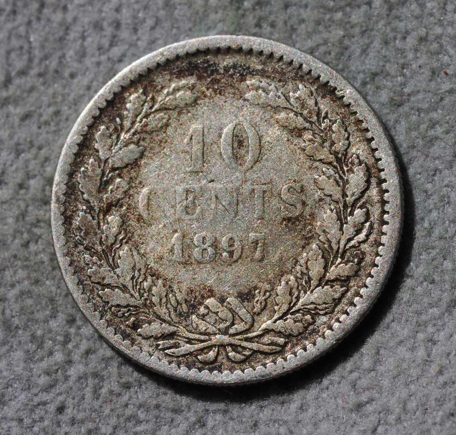 Netherlands 10 Cents 18971