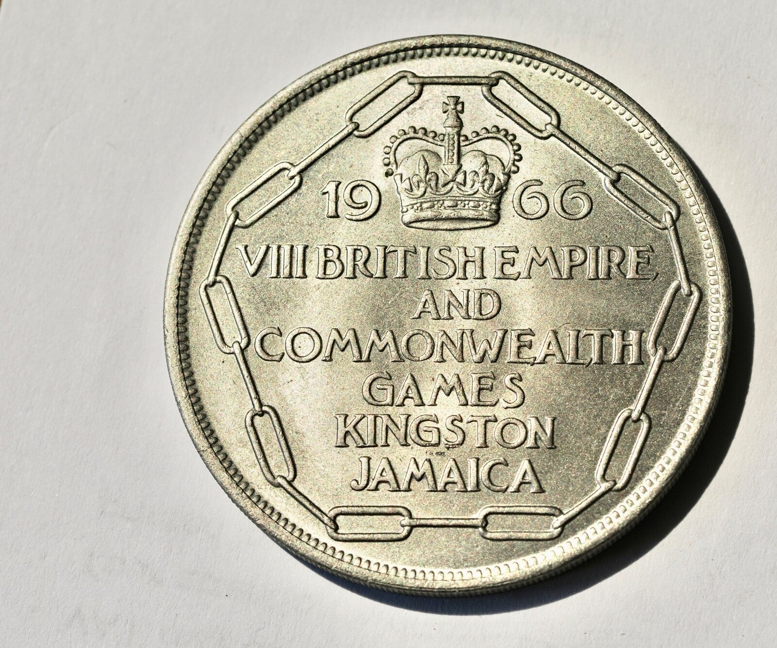 1966 Jamaica Five Shillings Coin unc.1