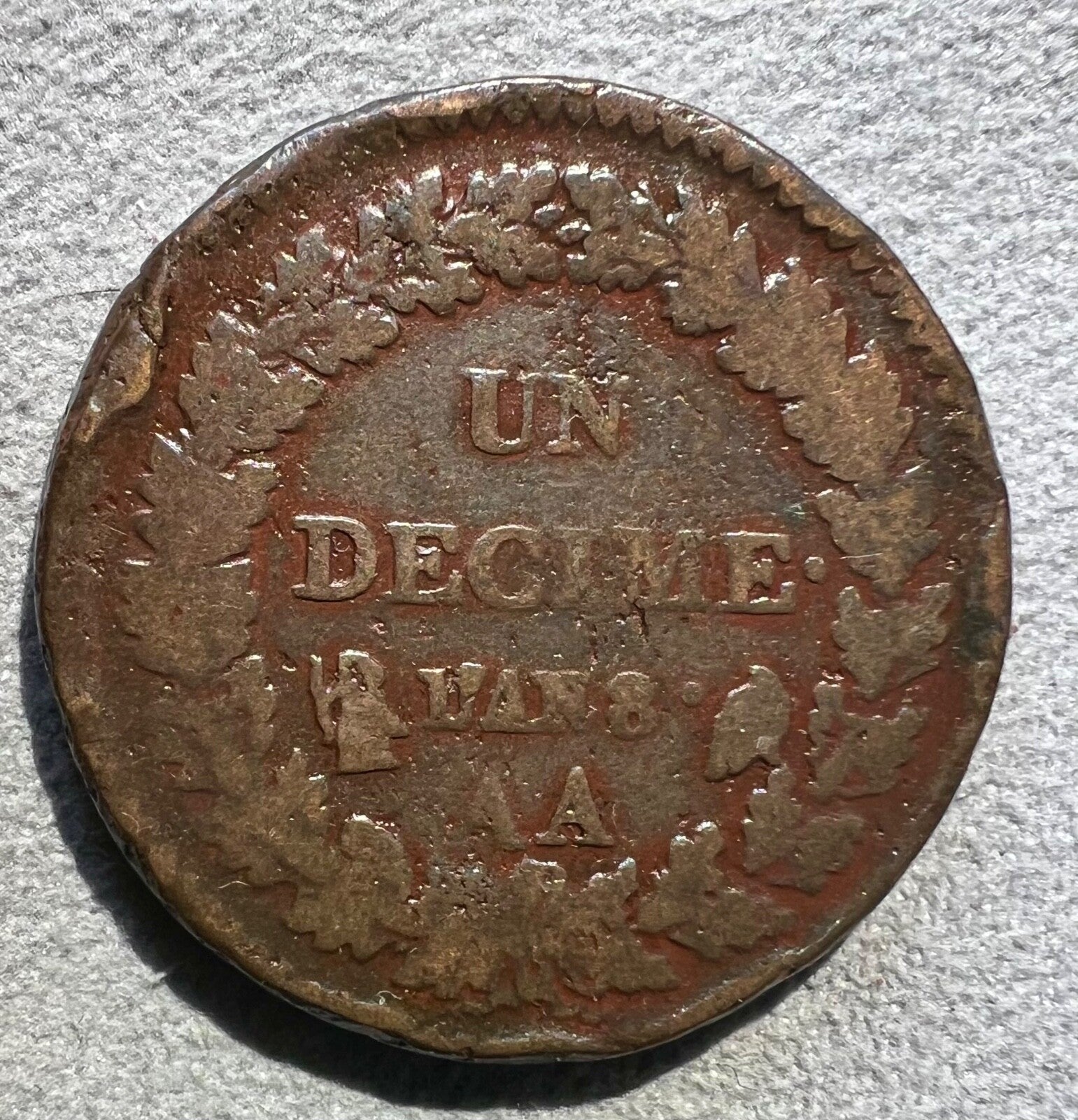 France, Decime, L'AN 8, AA Metz0
