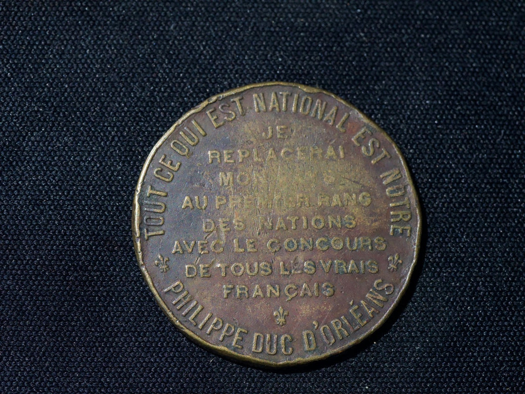 France, Token, Philippe Duc d'Orleans, 1909, Brass0