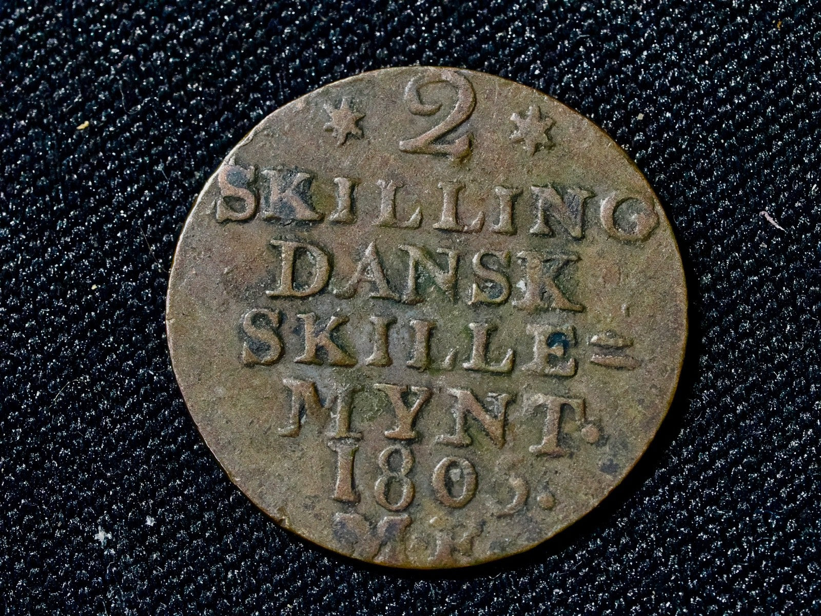 Denmark 2 Skilling 18050