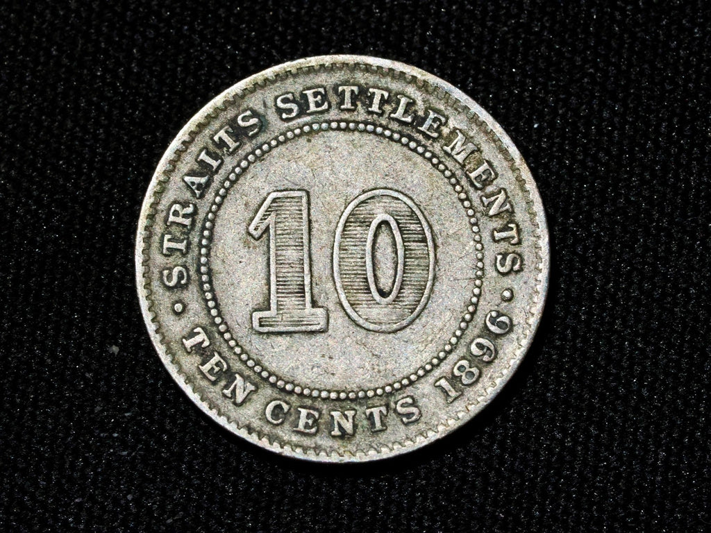 STRAITS SETTLEMENTS 10 Cents 18961