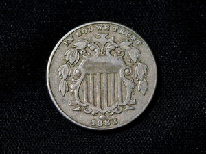 1883 USA shield Five Cents-dig on the number 5