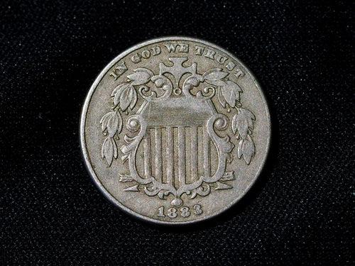 1883 USA shield Five Cents-dig on the number 50