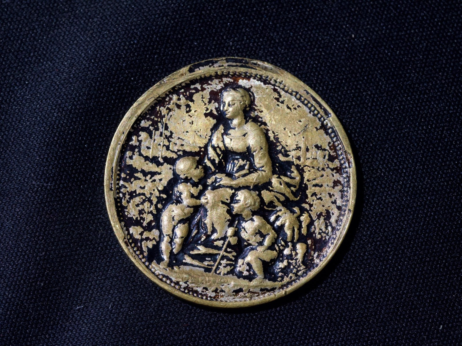 French BRONZE ART NOUVEAU MEDAL by CHAPLAIN 33mm belle jardinière1