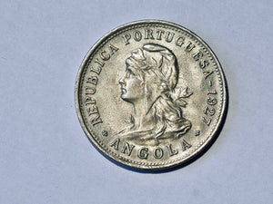 Portuguese Angola 50 Centavos 1927-high grade