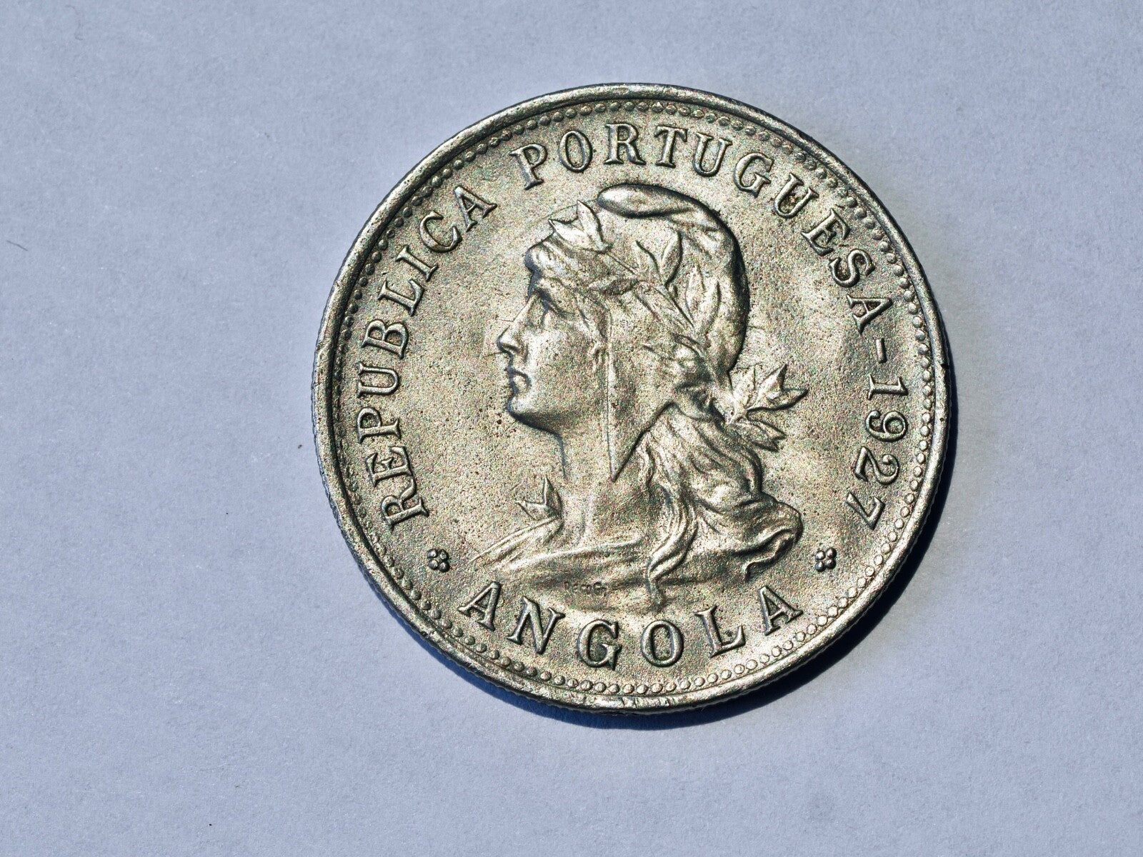 Portuguese Angola 50 Centavos 1927-high grade0
