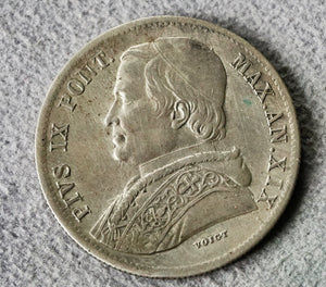 Italy 20 Baiocchi 1865 R