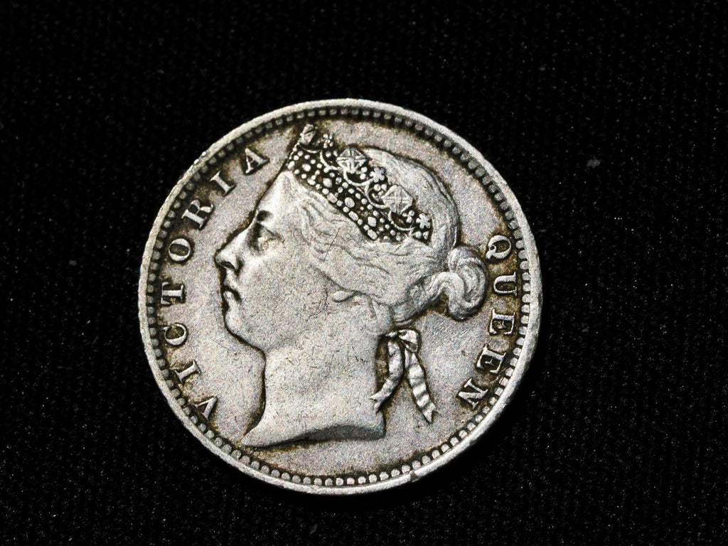 STRAITS SETTLEMENTS 10 Cents 18981