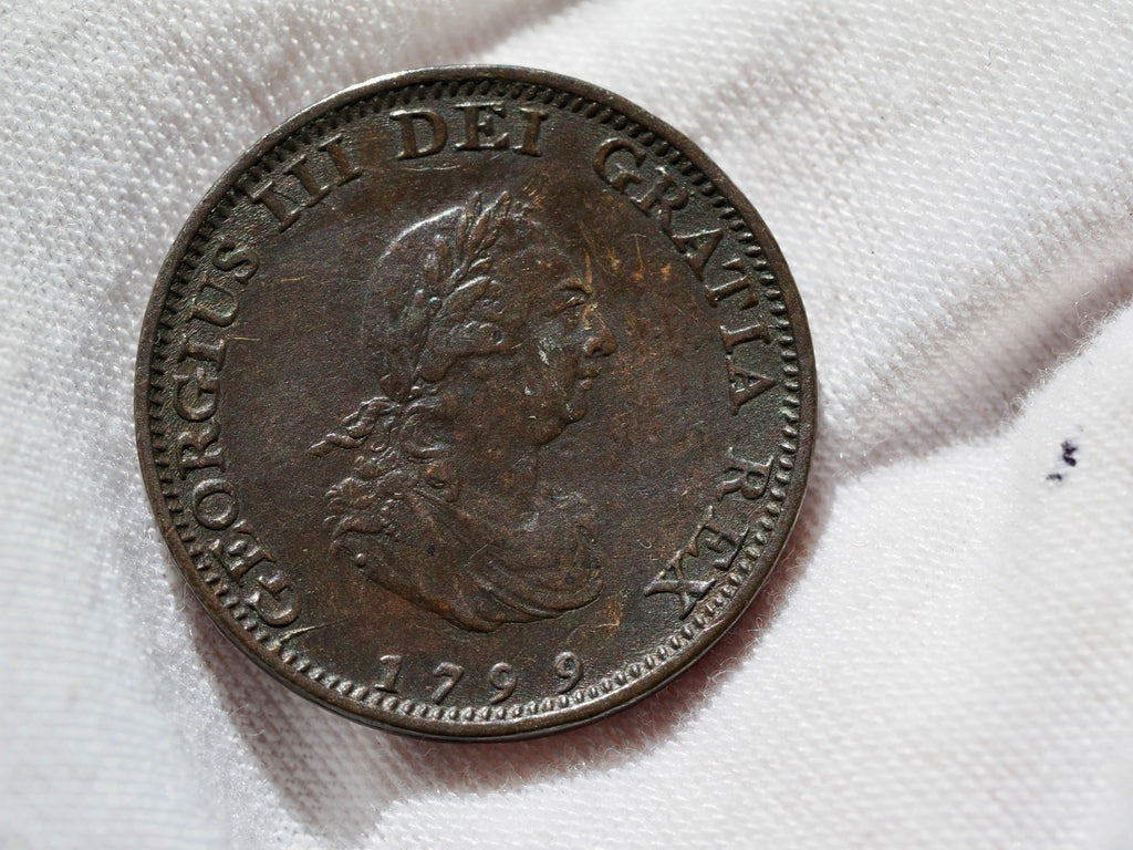 George III farthing 1799-high grade0