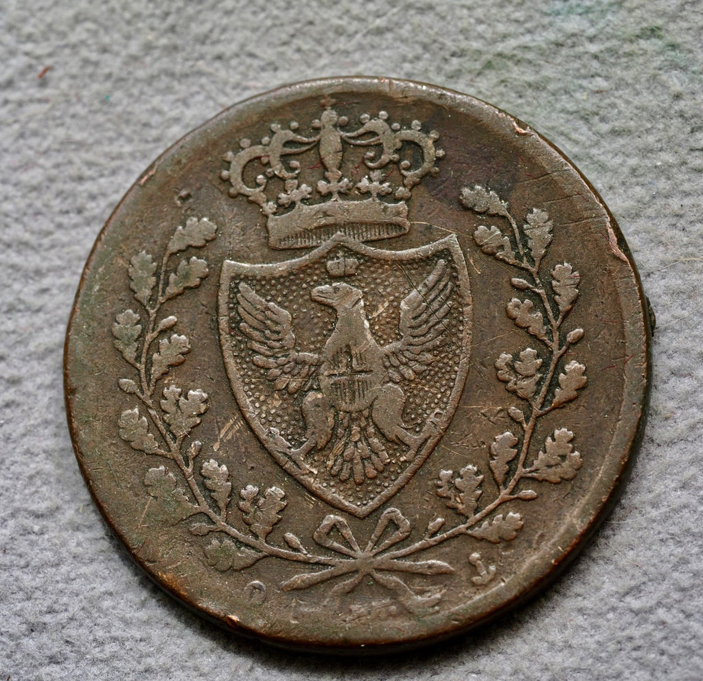 Italy,Sardinia , Carlo Felice, 5 Centesimi, 1826 P anchor1