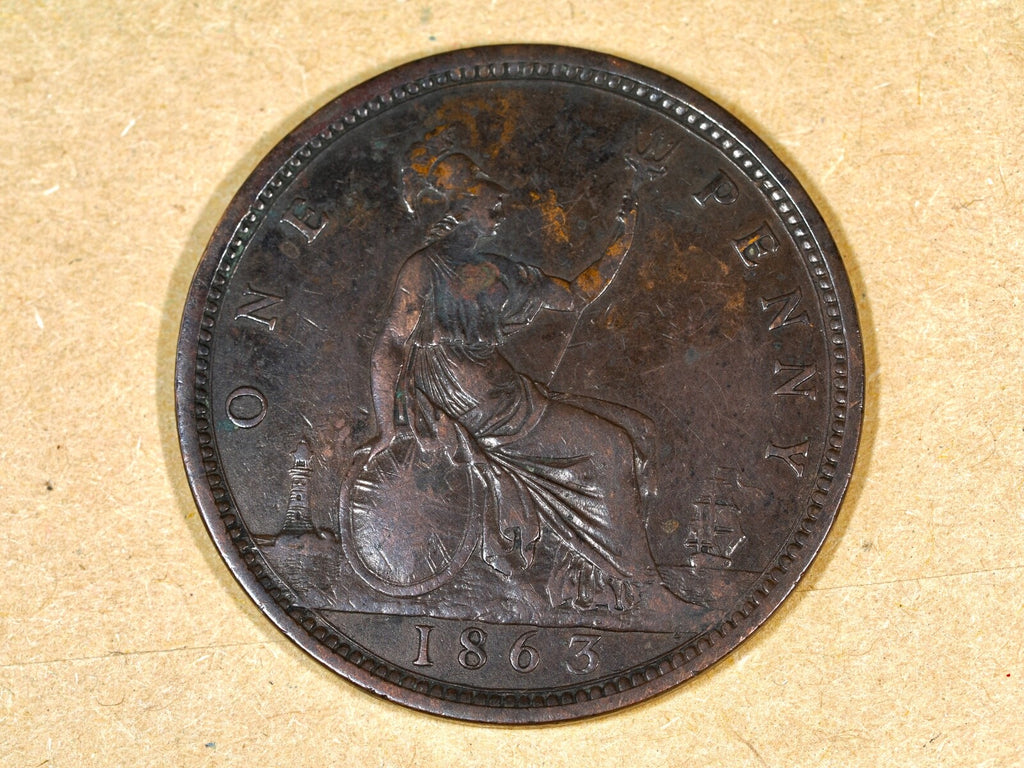 1863 Penny - Victoria- nice example0