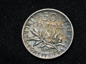 France 50 Centimes 1899-nice example