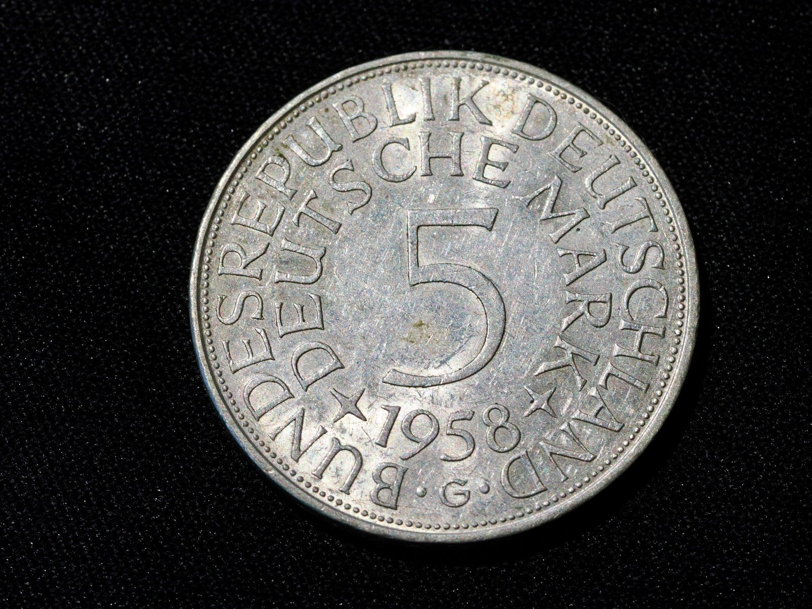 GERMANY:  5 marks 1958G0