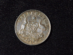 Australia Threepence 1912