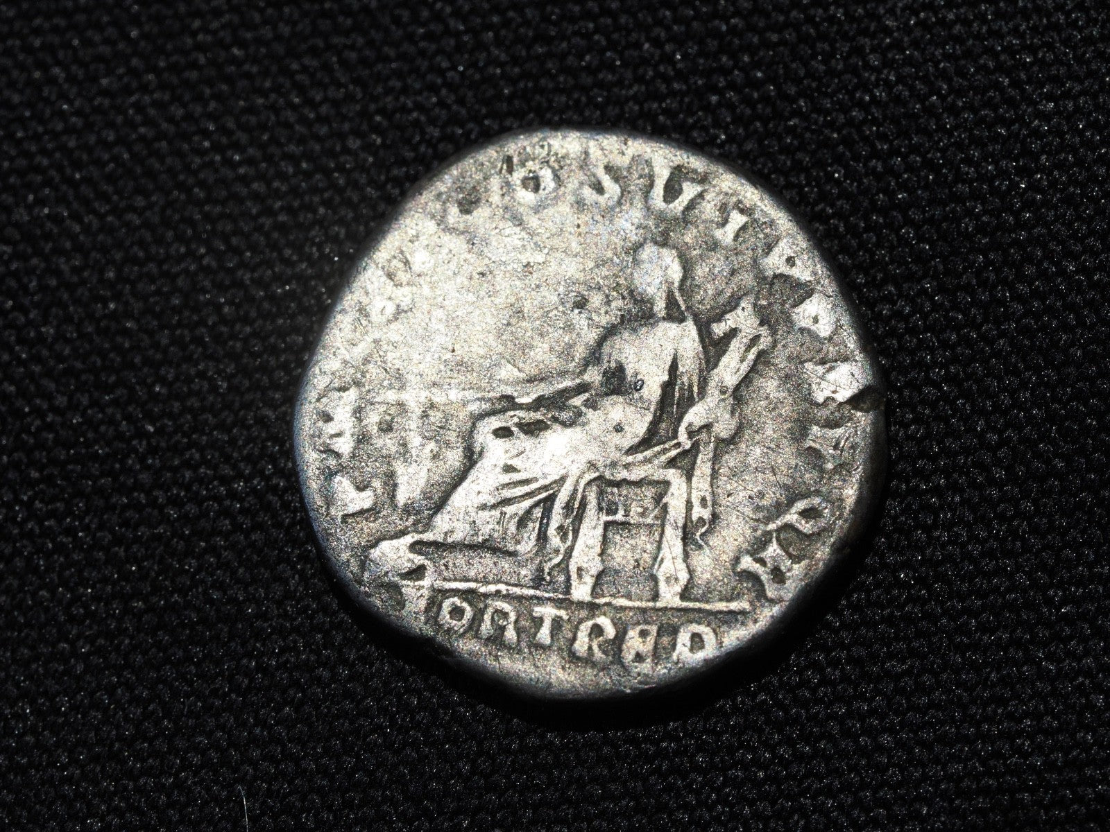 Trajan 98-117AD AR Denarius Rome. Fortuna1