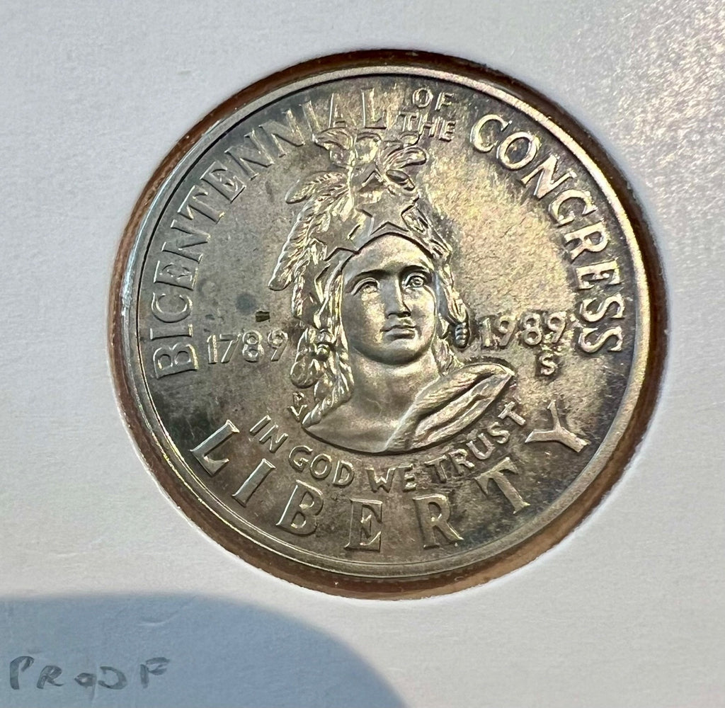 USA Congress Commemorative Half Dollar 1989S-UNC1