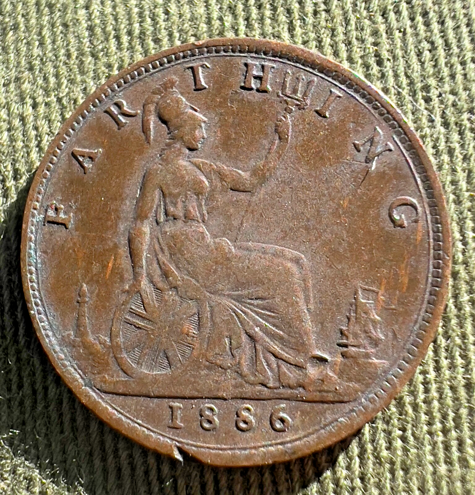 1886 Farthing-high grade1