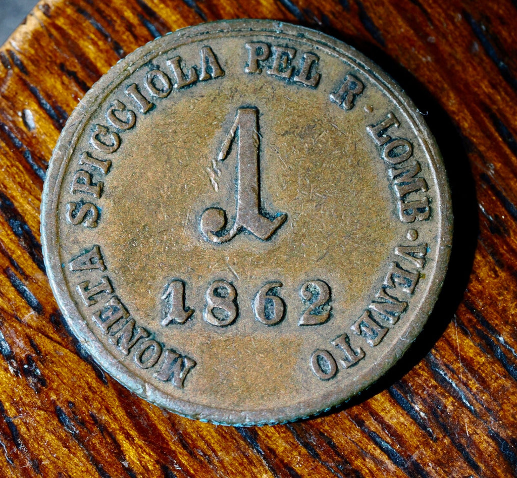 Italy Lombardy-Venetia Soldo 1862-V0