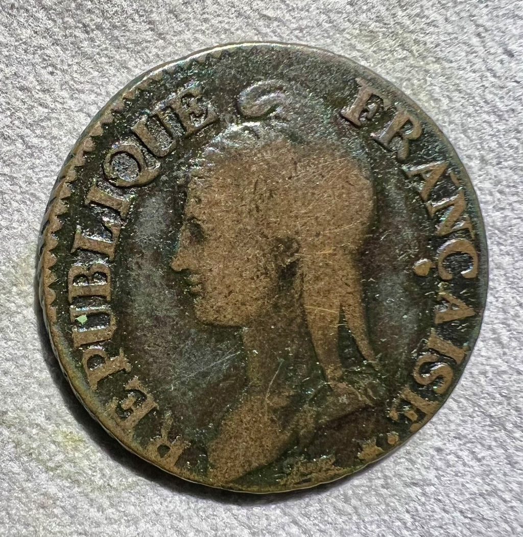 5 Centimes Geneva  France L, An 8 G1