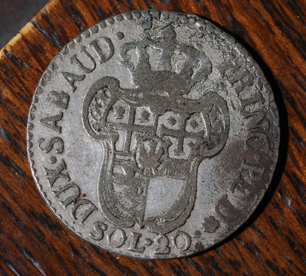 Italian States Sardinia 1796 silver 20 Soldi1