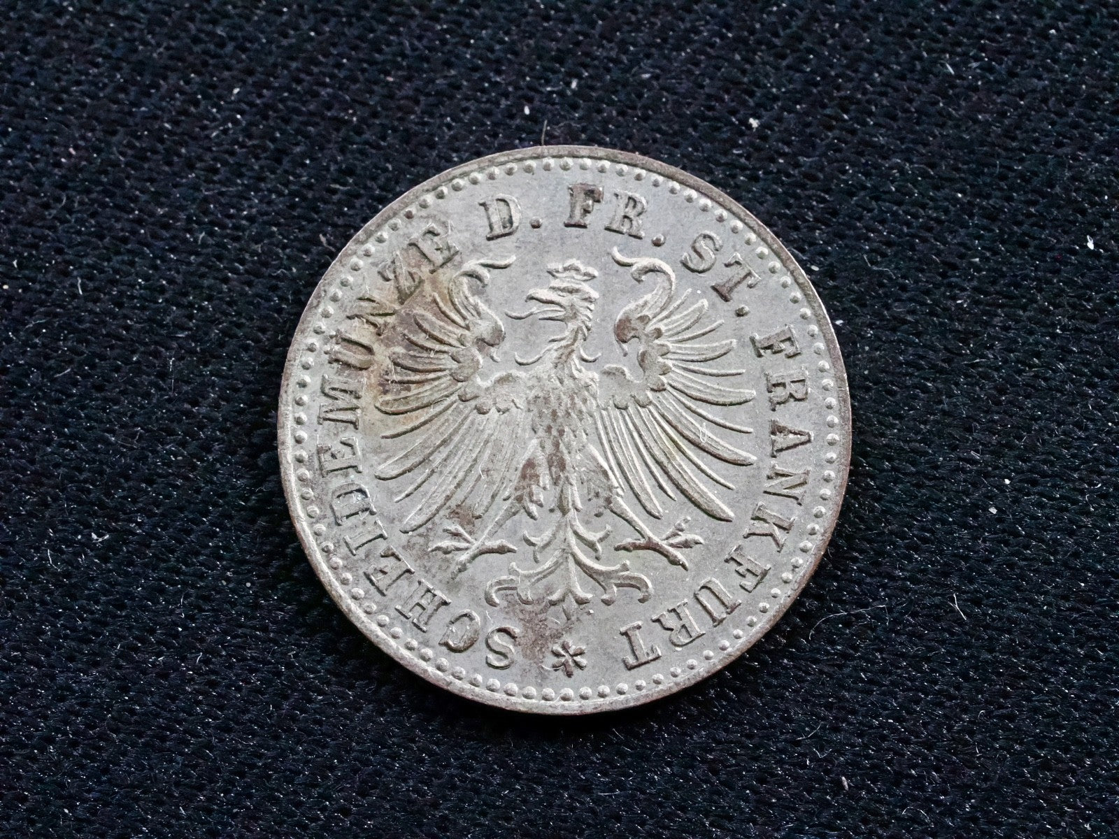Germany Frankfurt 1 Kreuzer-1860-AUNC1