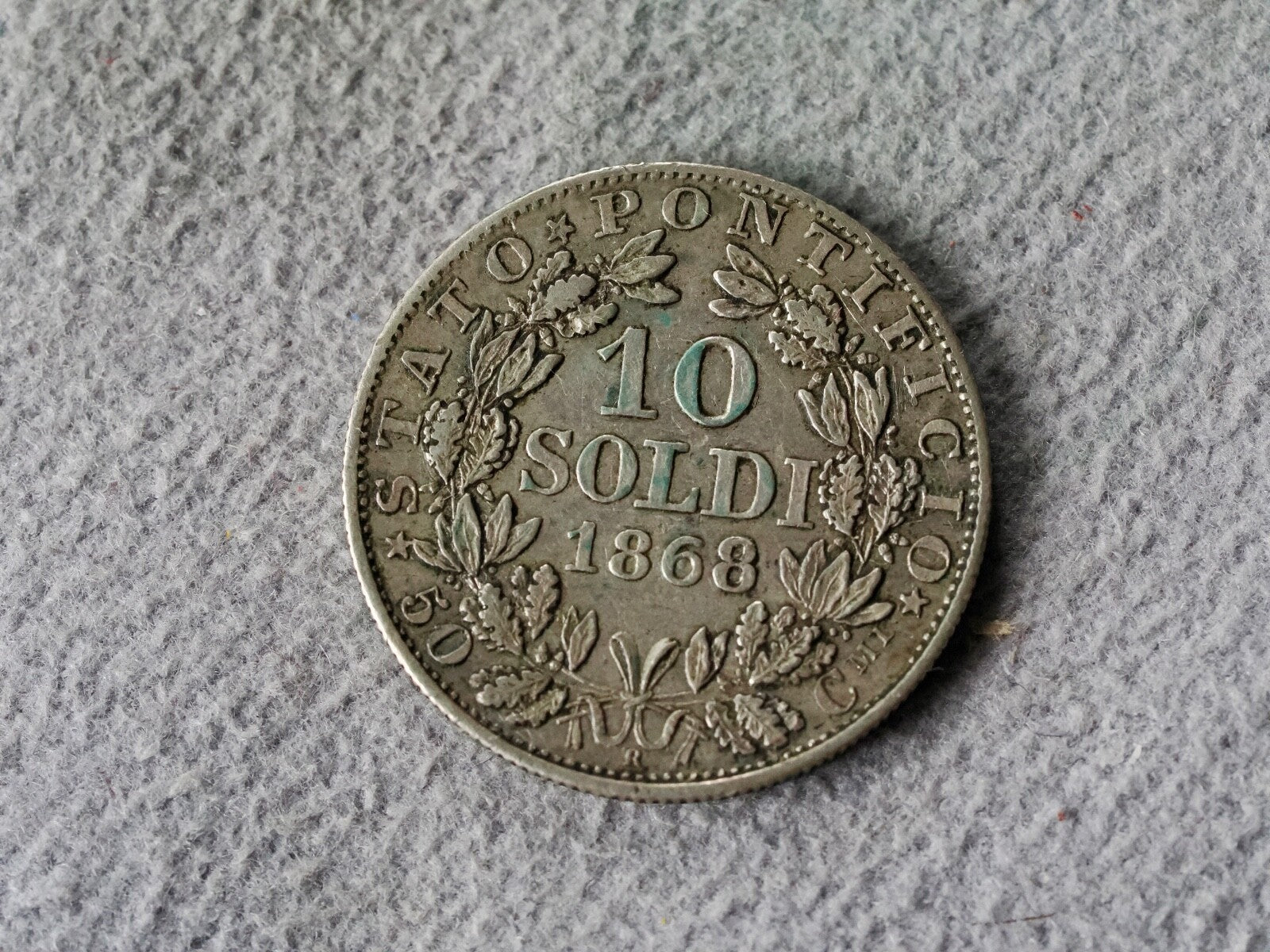 Italy 10 soldi 18680
