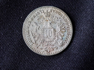 Austria 1872 10 Kreuzer-high grade