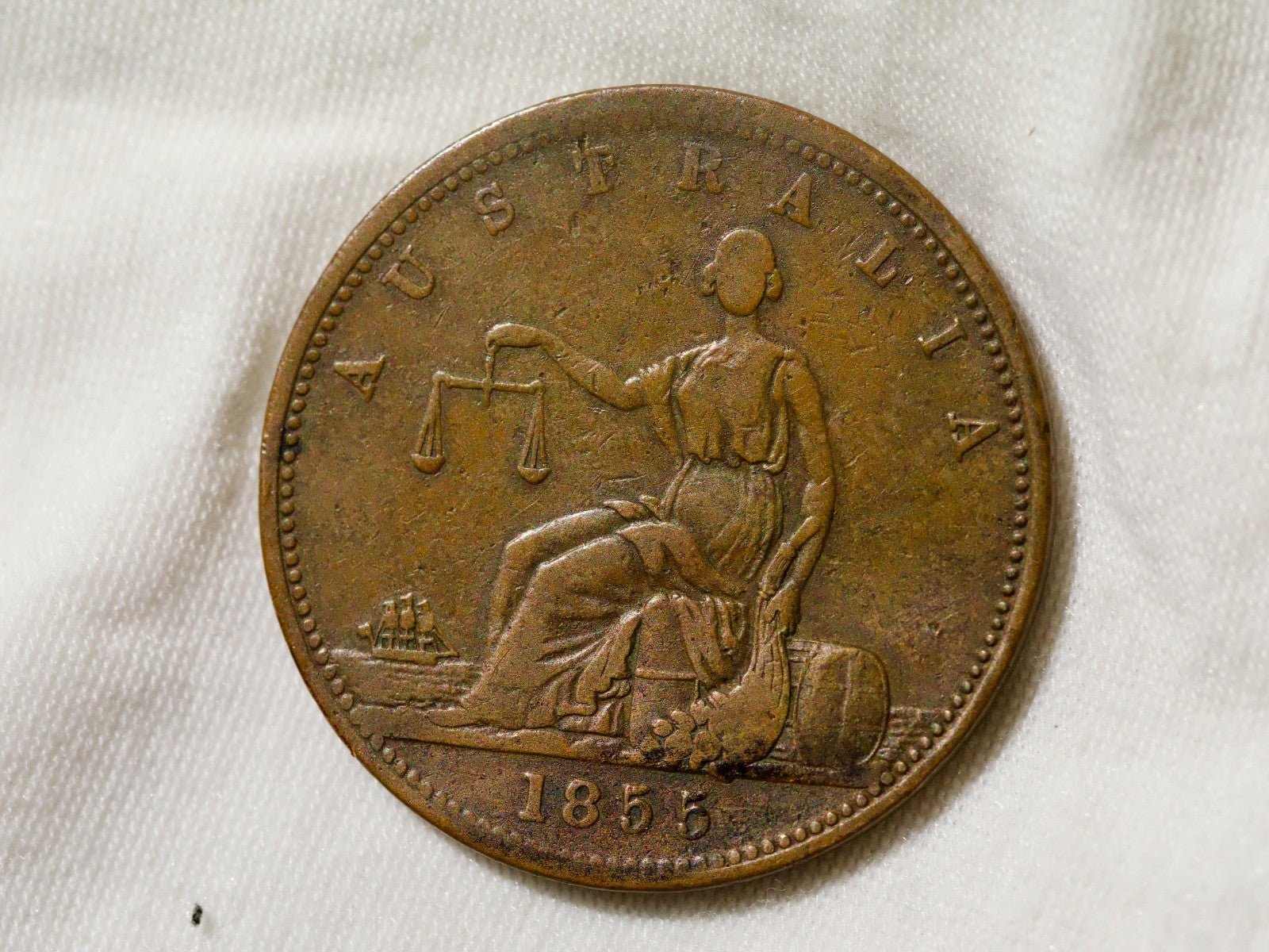 Australia Sydney  Penny Token  A. Toogood 18550