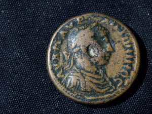 Caracalla, AE26 of Thessalonica, Macedonia-Nike