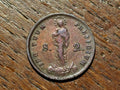 Italy States Genoa 2 Soldi 1814 Mary Standing On Moon Grades As Pics0