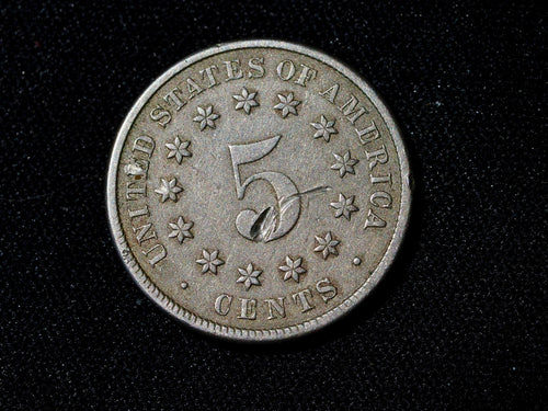 1883 USA shield Five Cents-dig on the number 51