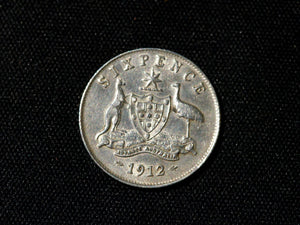 Australia Sixpence 1912