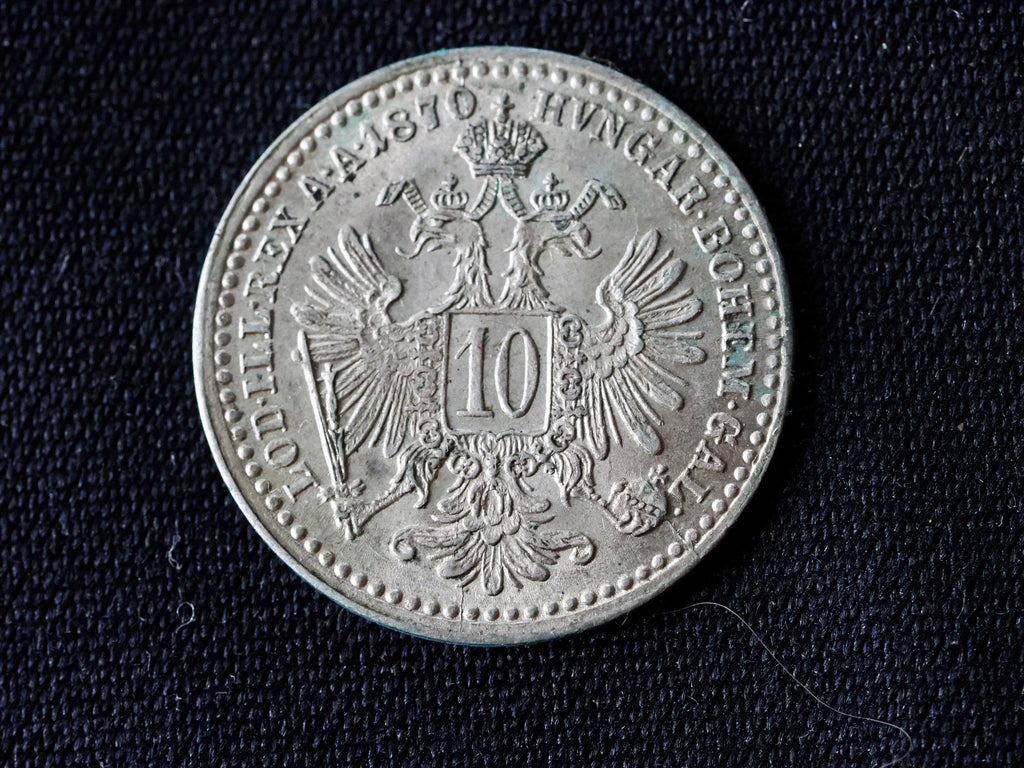 Austria 1870 10 Kreuzer-high grade0