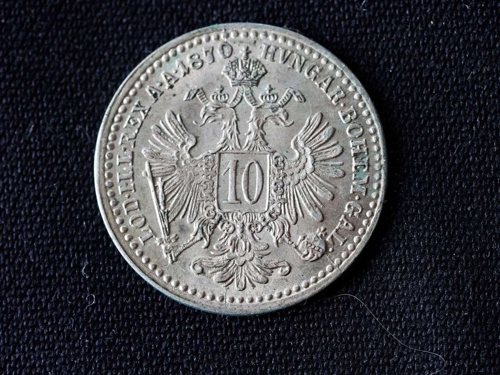 Austria 1870 10 Kreuzer-high grade0