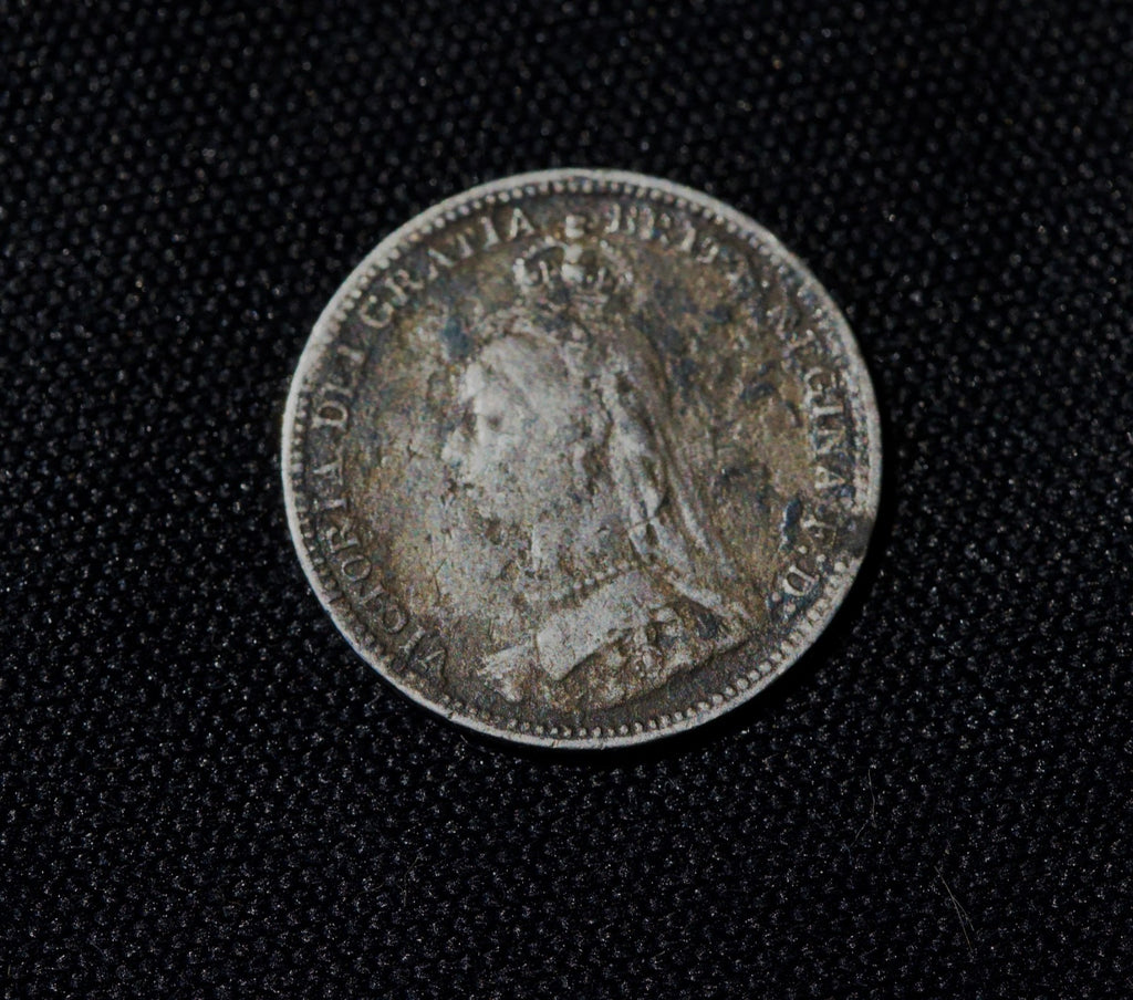 Victoria Silver Threepence 1893 Jubilee head1
