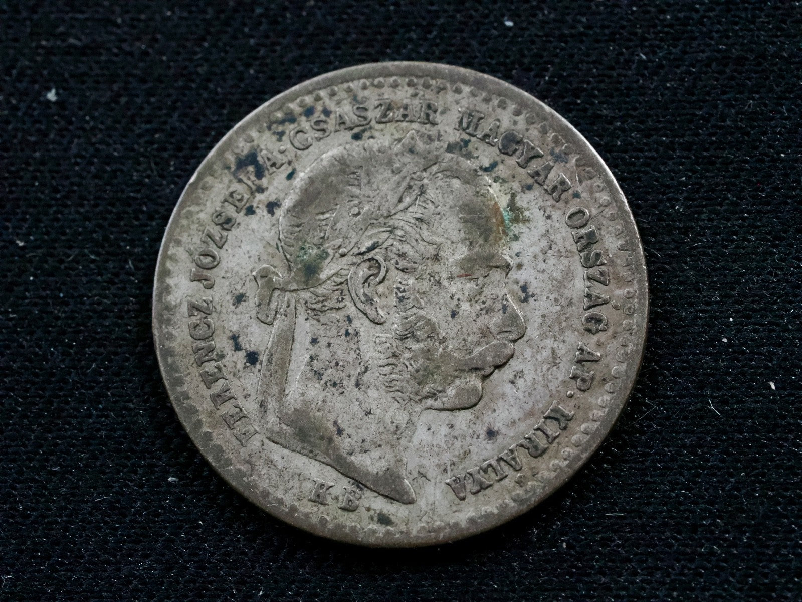 Hungary 1868 silver 10 krajczar-high grade1